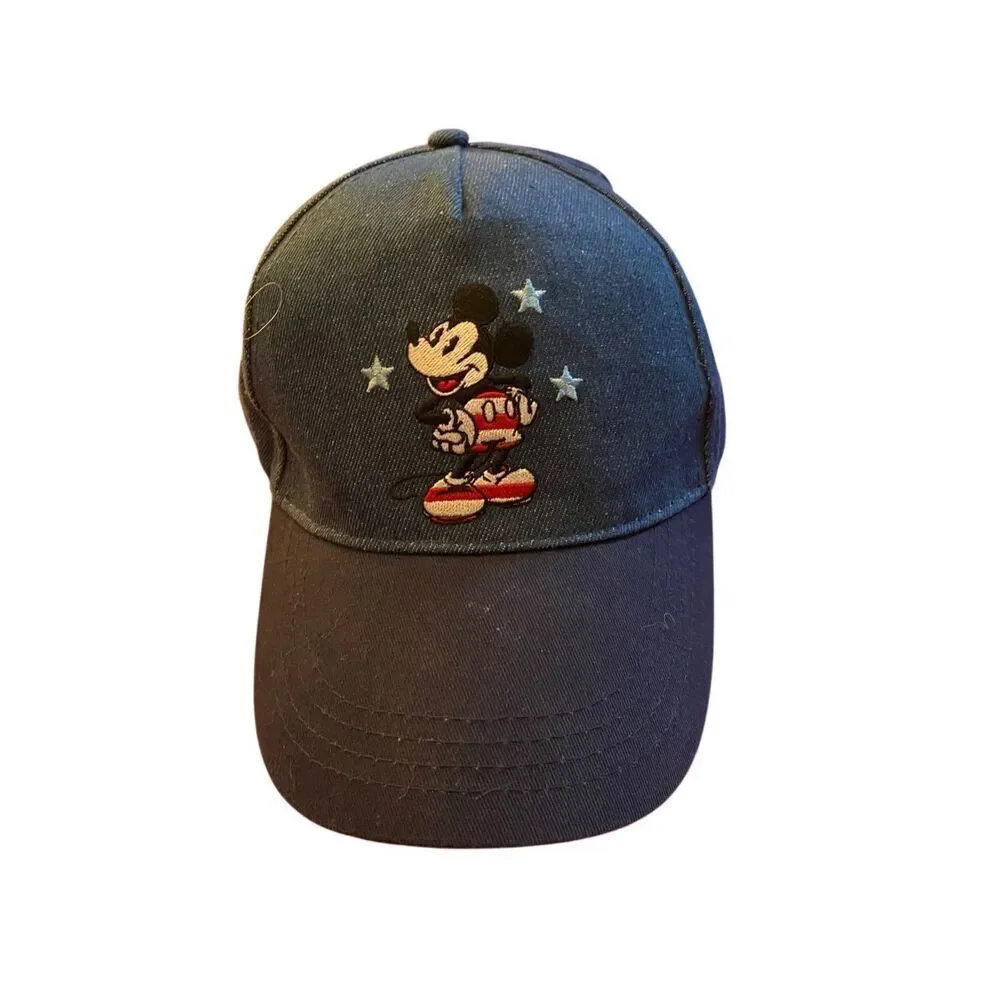 Disney Mickey Mouse stars and stripes denim adjustable ball cat
